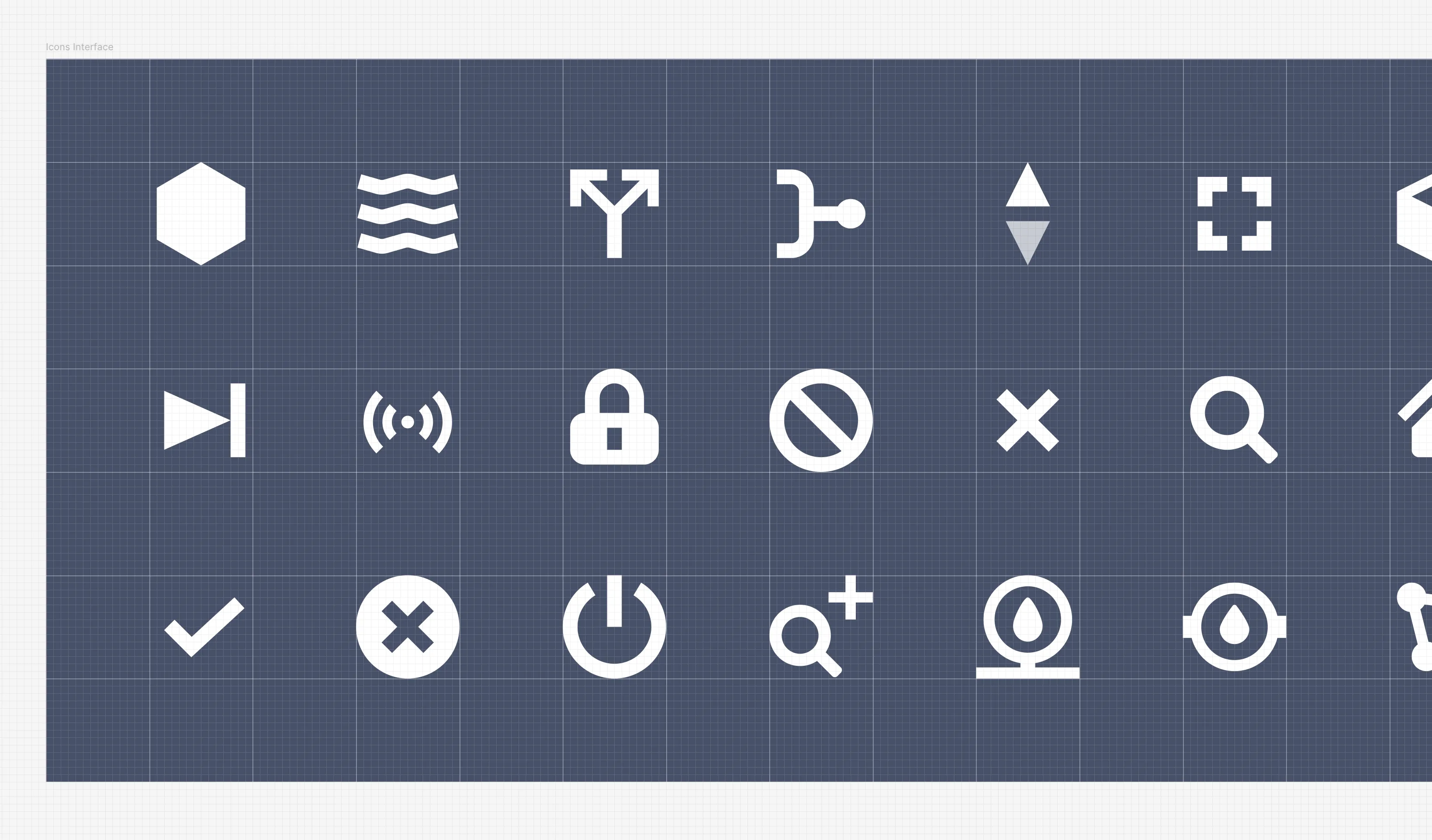 Screenshot of the Figma file with the icons