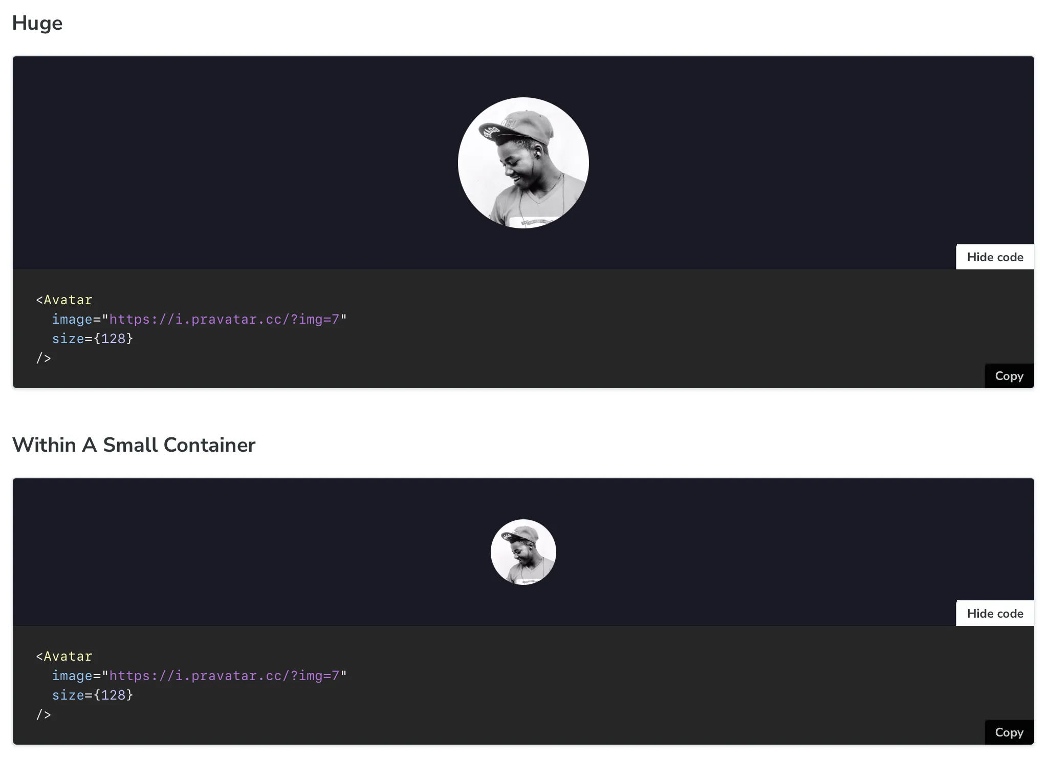 Storybook Unclipped Avatars