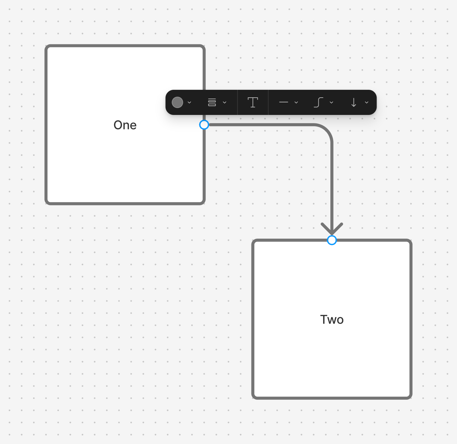 FigJam: mixed directions in arrow ends